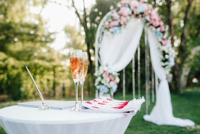 wedding ceremony area
